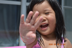 ニコン　D3200　娘のプール