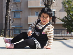 公園にて笑顔が撮れました！