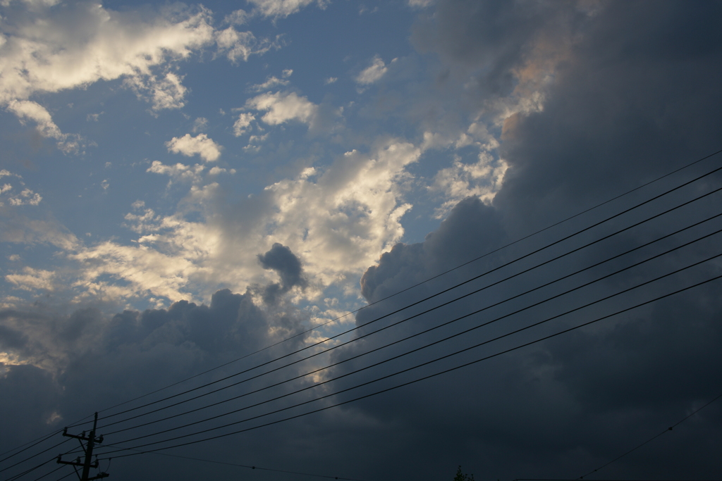 威圧感のある黒い雲