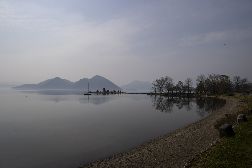 洞爺湖の朝