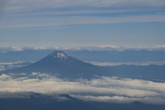 羽田 離陸後10分の富士山