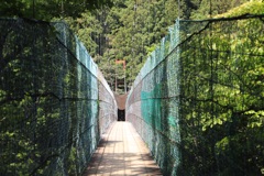 秘境　温泉街の吊り橋