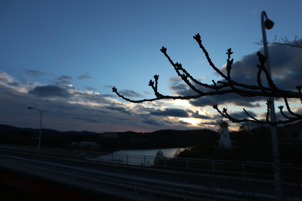 恵那峡にて