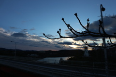 恵那峡にて