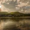 湖畔の夕