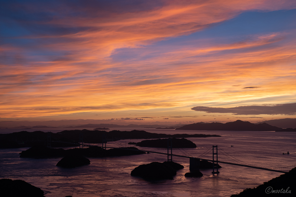 夕焼け海