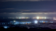 寒風山の夜景