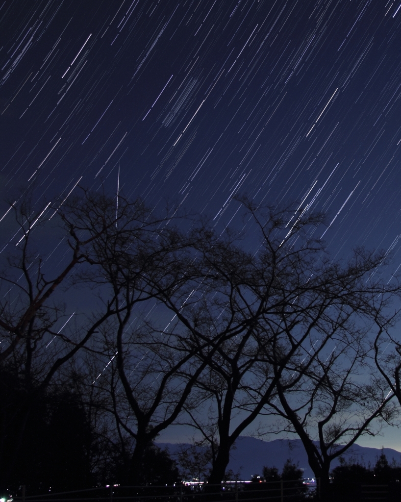 ふたご座の流れ星１個だけ