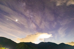 天の川と積乱雲