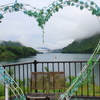 雨のやんばあがつま湖