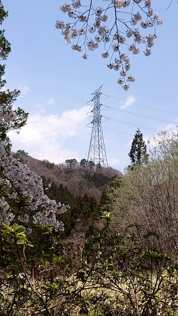 春の鉄塔