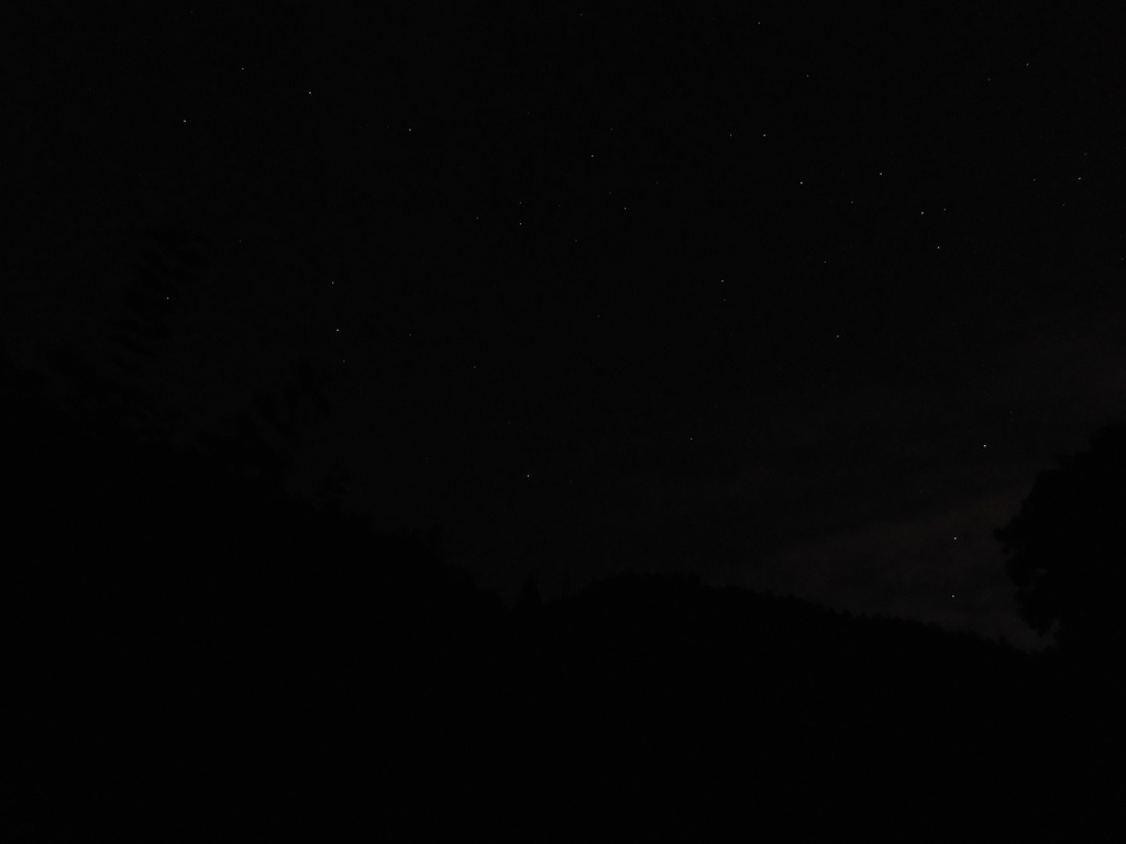 黒川からの星