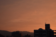 本日の夕日