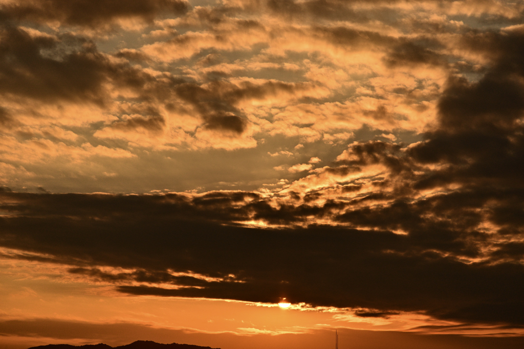 福岡の夕焼け