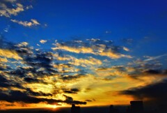 福岡の朝日