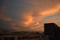 福岡の夕焼け