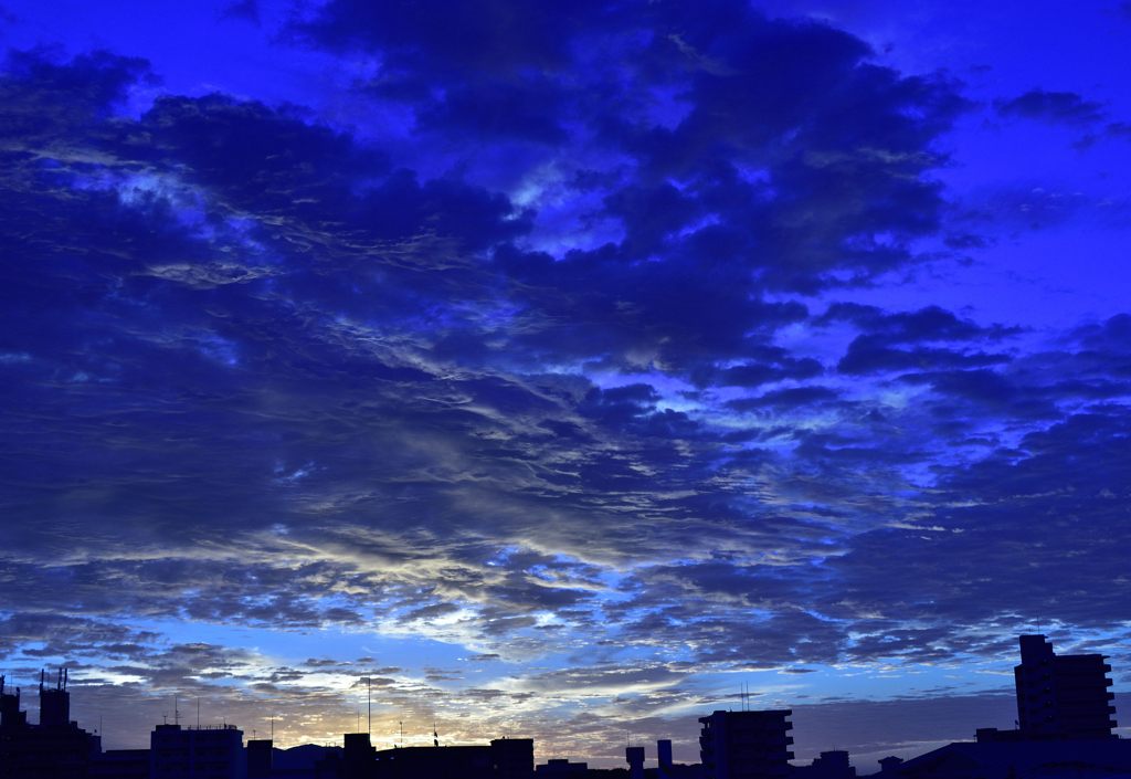 福岡の朝日