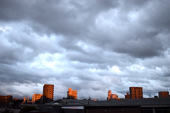福岡の梅雨空