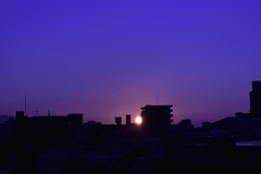 福岡の朝日