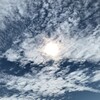 雲に隠れた太陽
