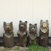 熊の木彫り