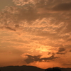 夕方の赤い空