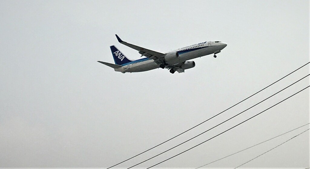 福岡空港の傍にて