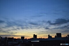 12月福岡の朝日