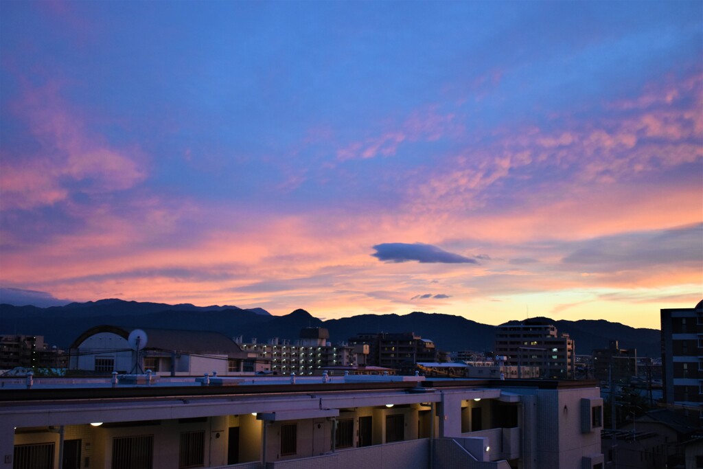 福岡の夕焼け