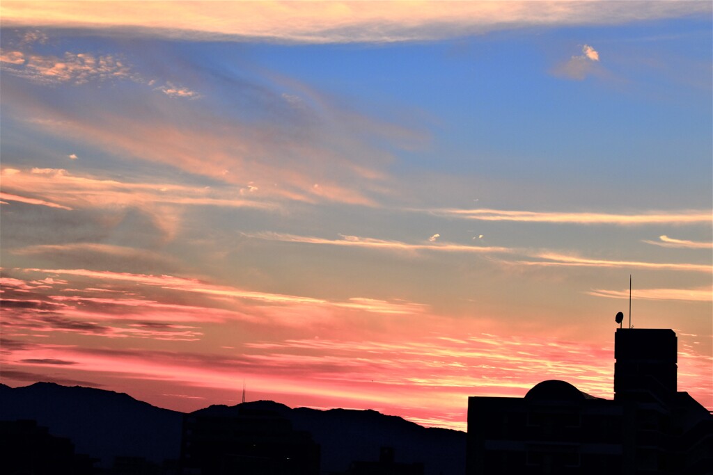 福岡の夕暮れ
