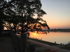 元旦の筑後川(久留米市)