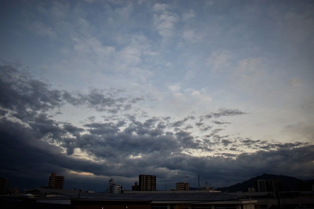 福岡の寒空