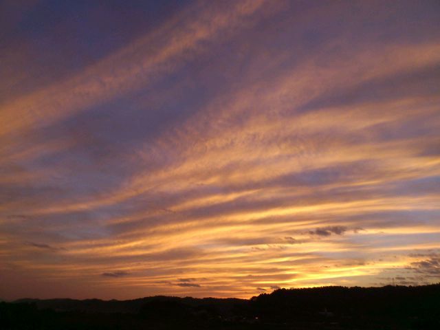 夕日の空