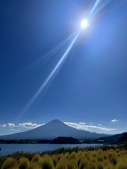 夕暮れ時の太陽