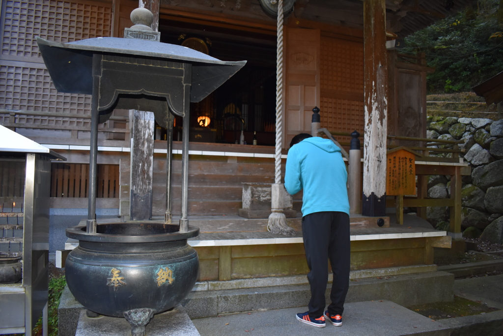 千如寺のお参り
