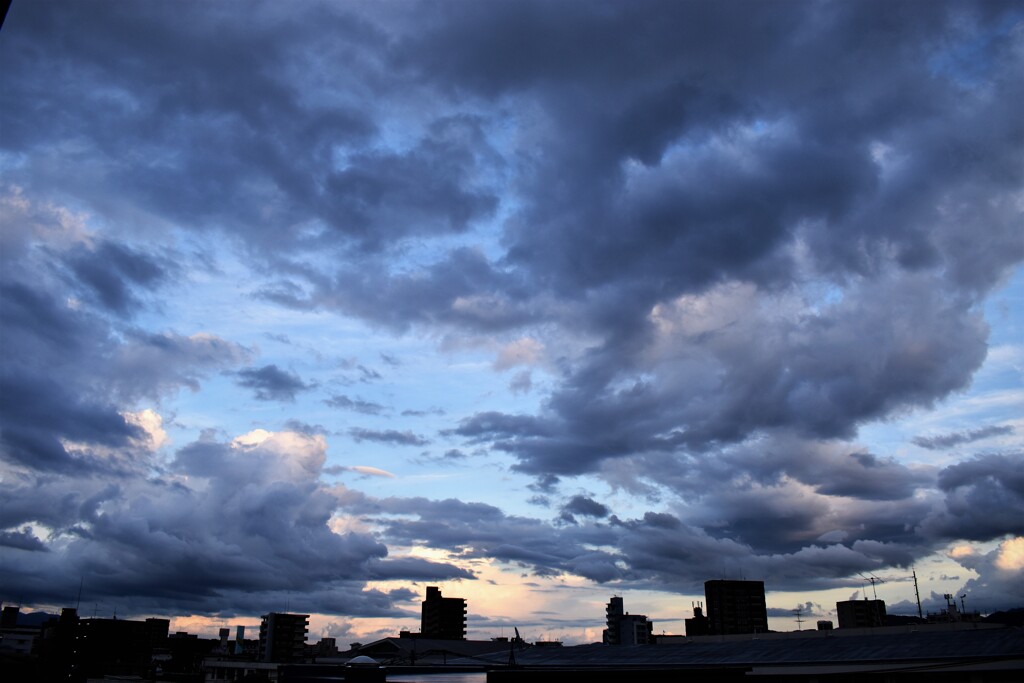 福岡の夕方空