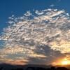 夕日まじかの空