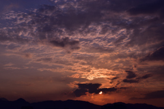 11月の夕日