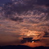 11月の夕日