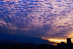 夕方の福岡の空