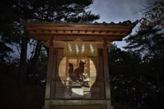 紅葉八幡宮のライトアップ