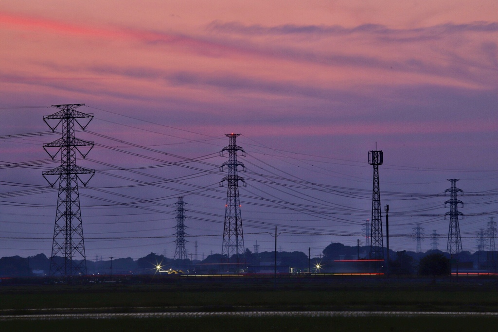 蒸し暑い夕方