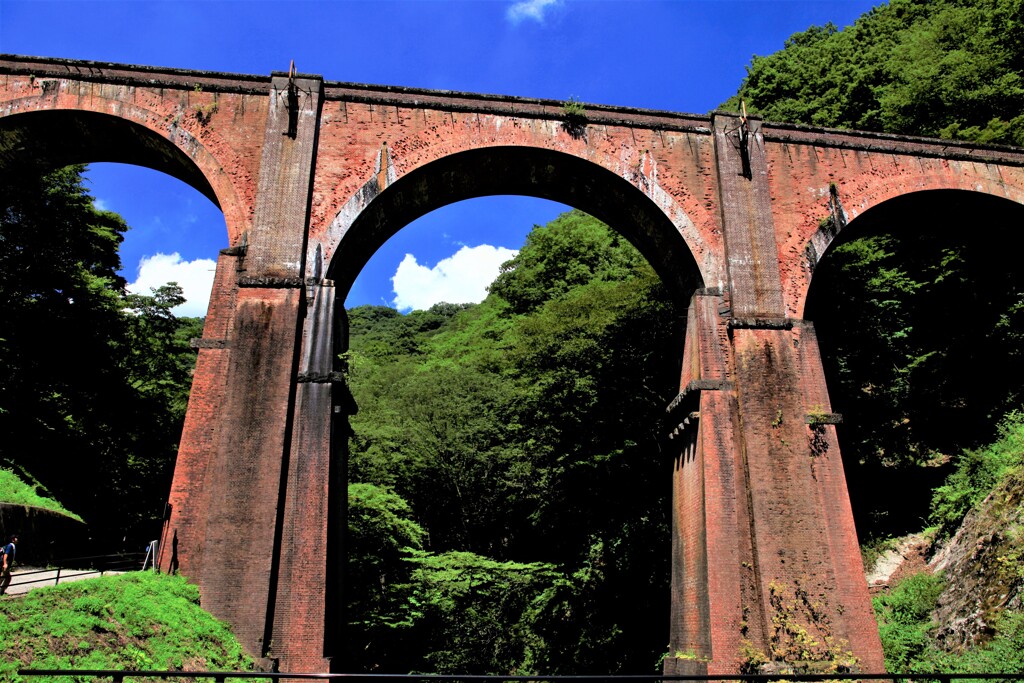 碓氷第3橋梁　メガネ橋　レンガの橋