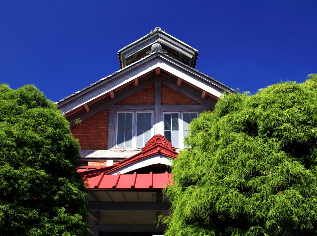 レンガの建物　世界遺産　富岡製糸場