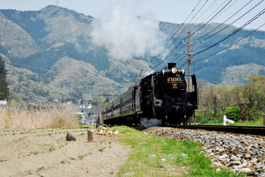 SL C58  機関車　秩父鉄道