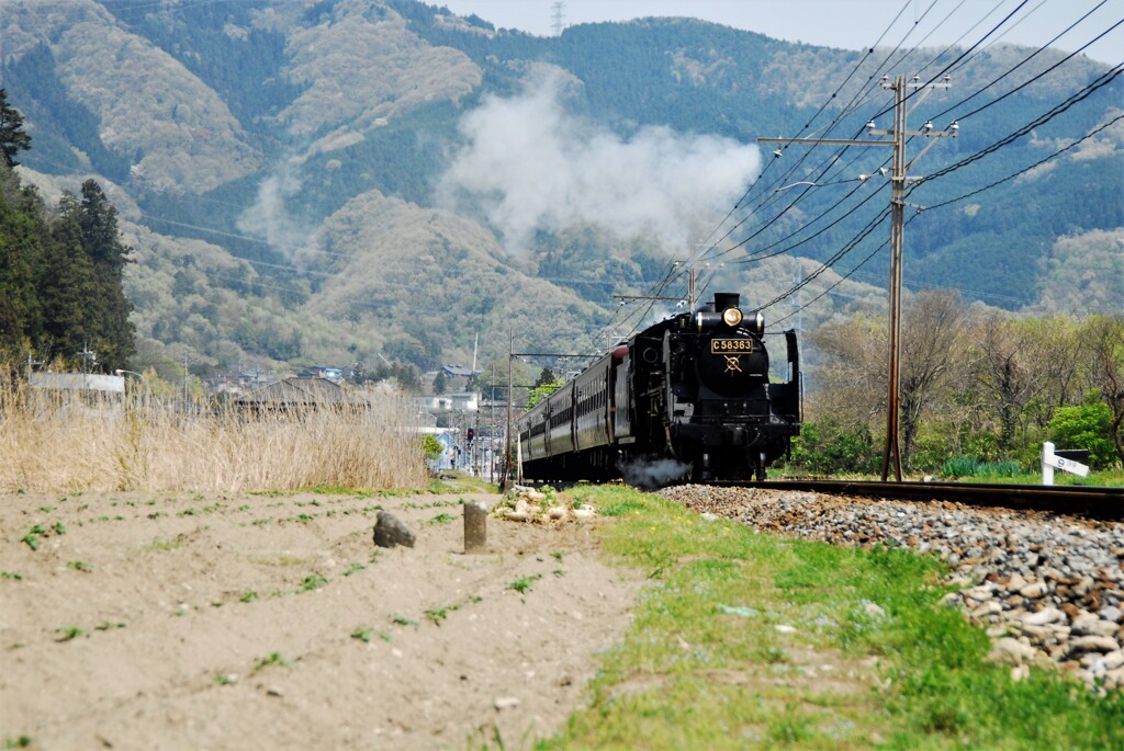 SL C58  機関車　秩父鉄道