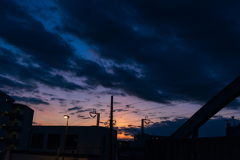 晩夏夕景