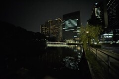 夜の和田倉濠と和田倉門橋