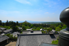 東大寺二月堂から南都を望む