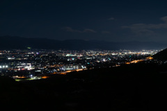 甲府盆地夜景